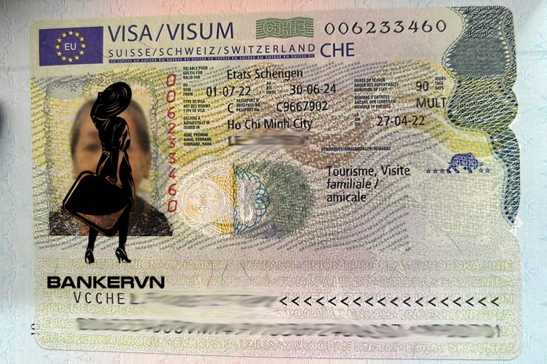 Mẫu visa schengen