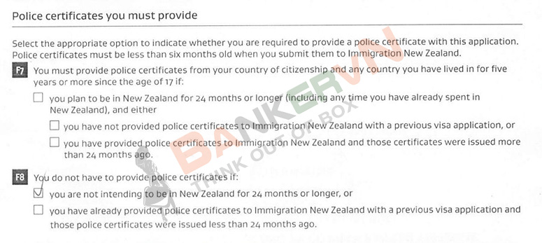 Điền đơn xin visa New Zealand 11