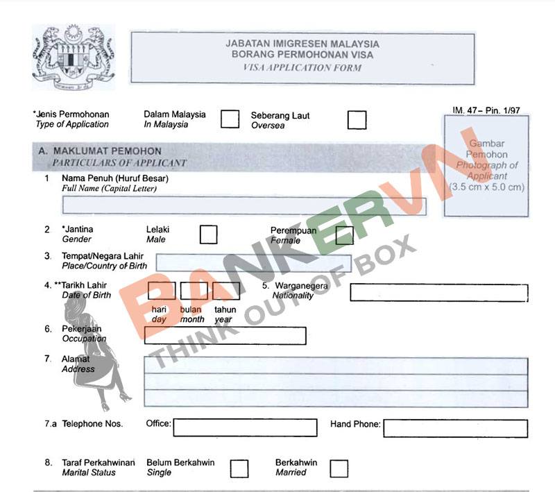 Hướng dẫn điền đơn xin visa Malaysia