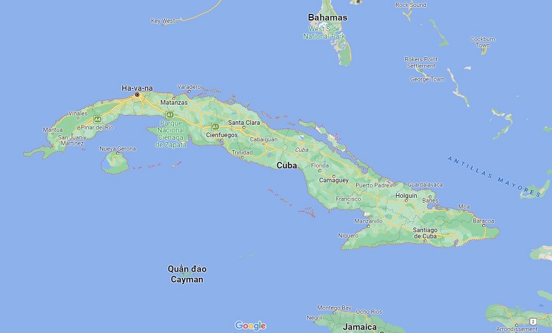 Bản đồ Cuba