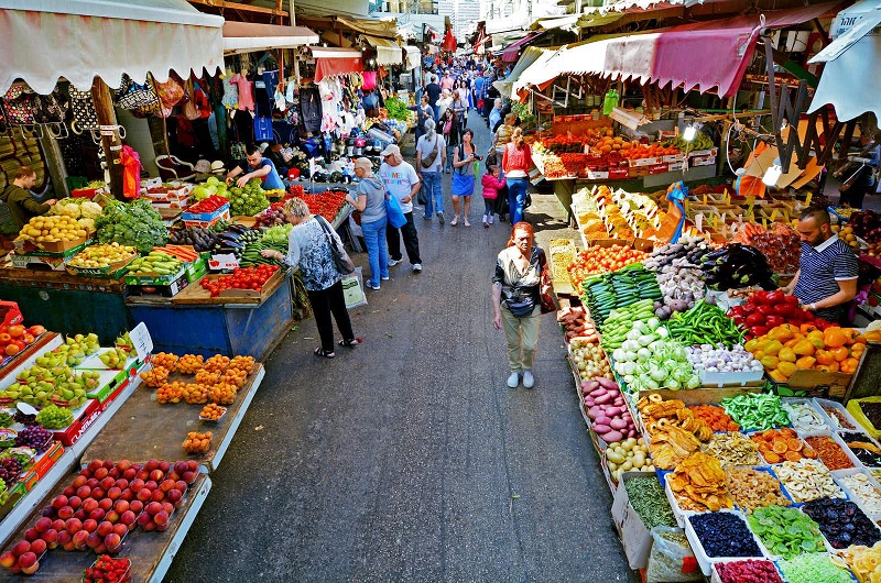 Một khu chợ tại Israel