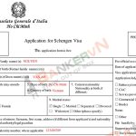 Hướng dẫn điền đơn xin visa Ý bản PDF