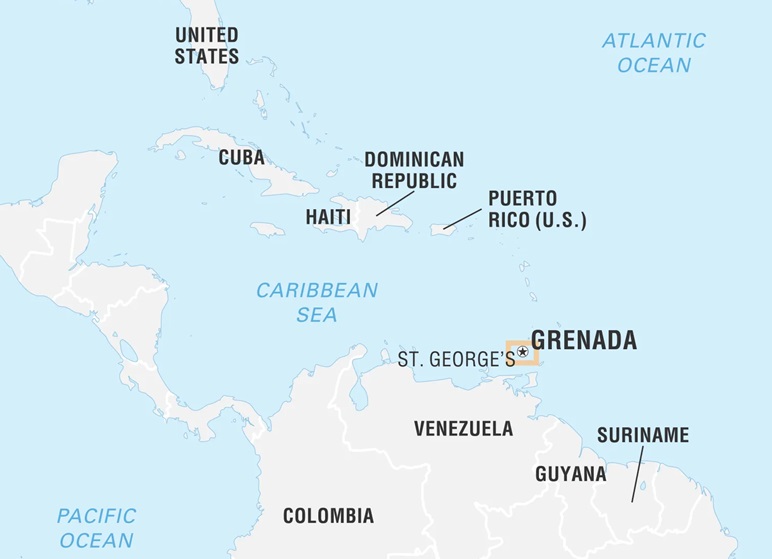Vị trí Grenada