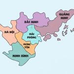Bản đồ các tỉnh Đồng bằng sông Hồng mới sau sáp nhập